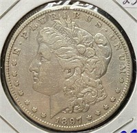 1897-O Morgan Silver Dollar (AU)