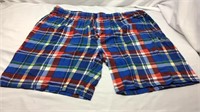 D4) Colorful Bermuda Pull-On Shorts Size XL