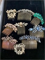 LOT OF MISC COSTUME JEWELRY HAIR COMBS