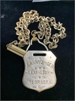 VINTAGE WATCH FOB & CHAIN