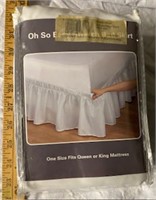 Bed Skirt-Fits Queen or King Mattress-Unopened