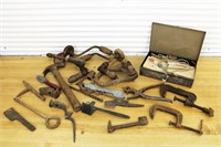 Lot of antique tools