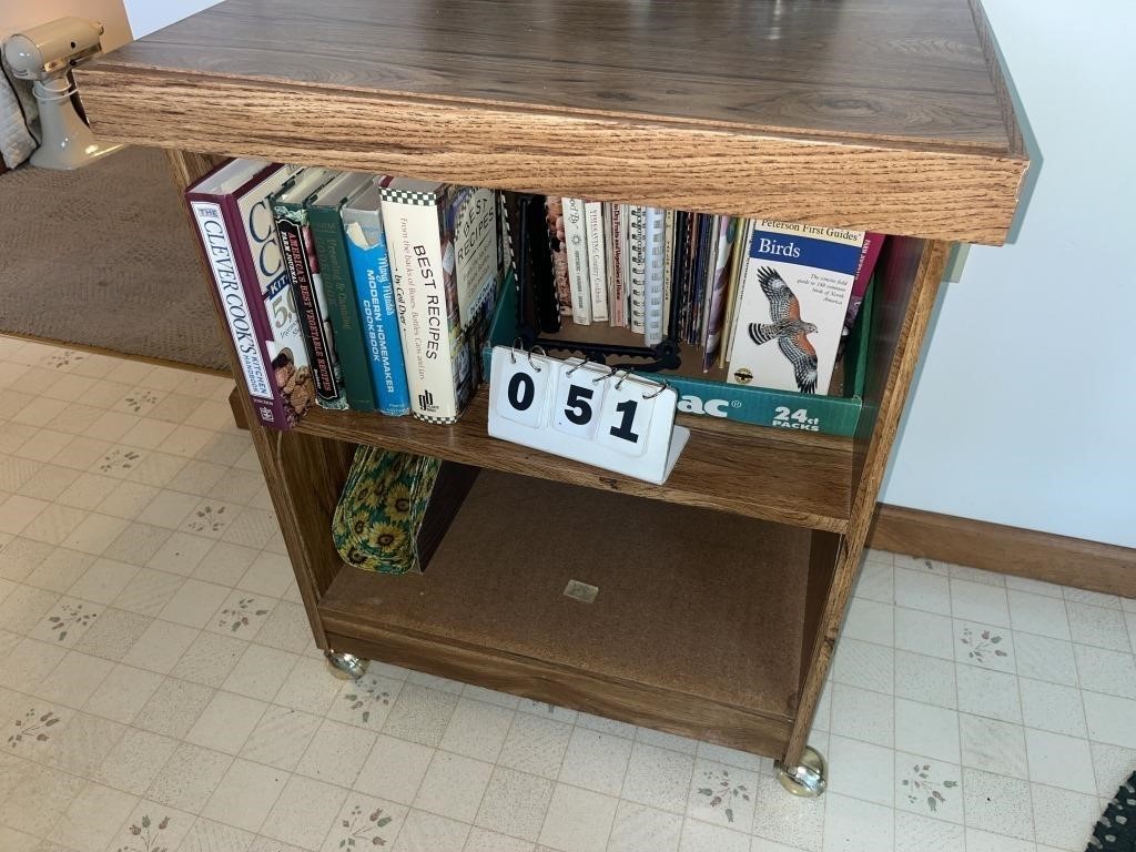 Microwave Stand, Misc. Books