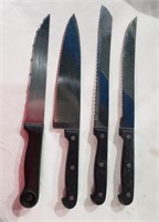 Kitchen Knives-4 Pieces all Serrated