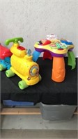 Kids vtech train with play table