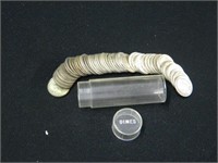 Roll of silver Roosevelt dimes