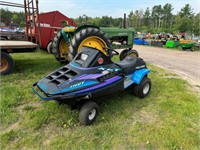 Lawn Mower Chassis w/Snowmobile Body