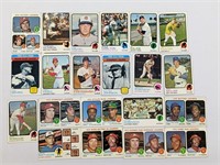 1973 Topps 20 Card Hall Of Fame Lot