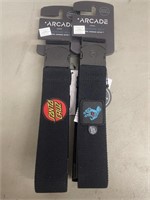 Pair of Arcade Adventure Belts. Stretch to 40”.