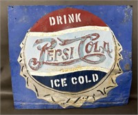 Metal Drink Pepsi Cola Sign