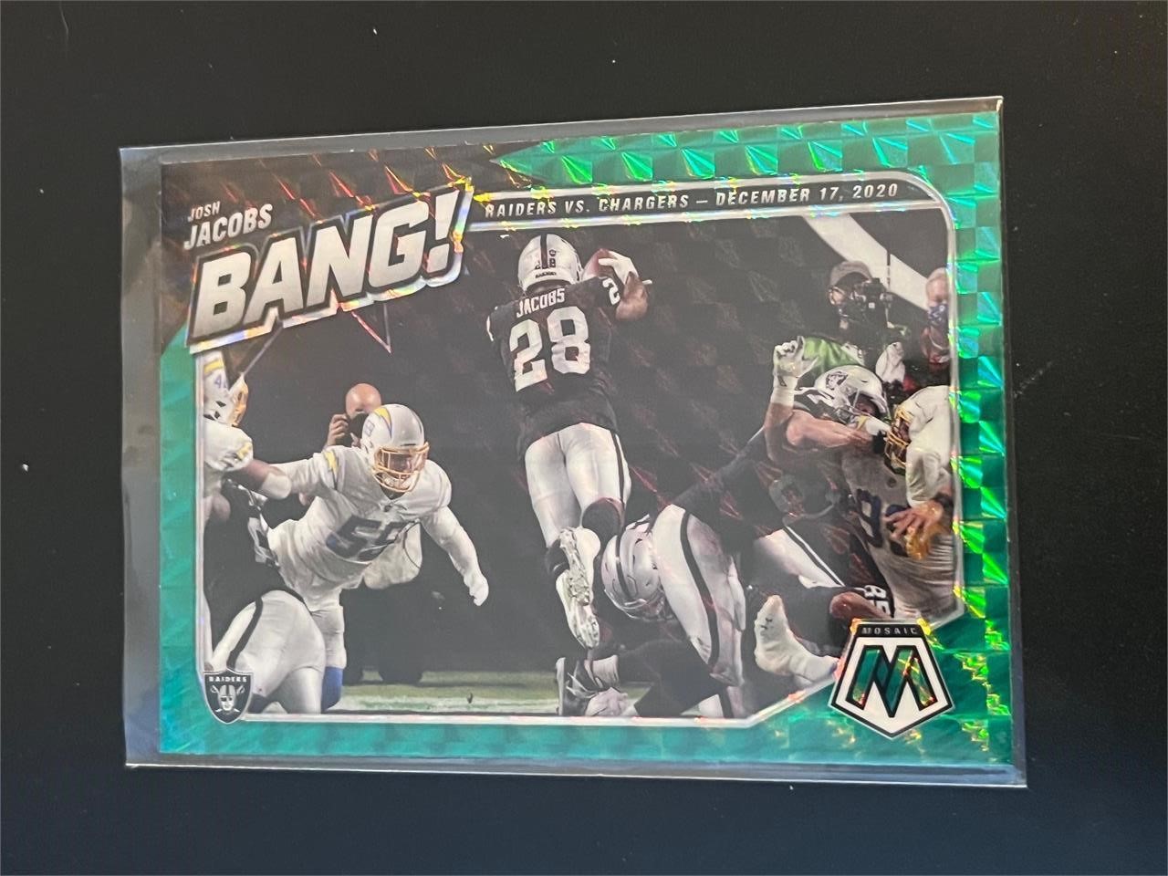 Josh Jacobs Bang Green Prizm