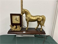 1950s Brass Self Starting Mantel Clock-untested