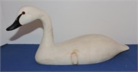 Wooden swan decoy, Hornick Bros Stoney
