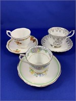 lot of 3 Royal Albert Cup & Saucers