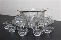 Large Punch bowl set