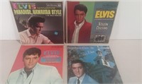 Four Elvis Presley LP Records