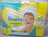 Papmpers Swaddlers 148pc Baby Diapers
