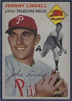 1954 Topps 51 Johnny Lindell Philadelphia Phillies