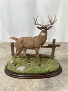 Danbury Mint World Class Whitetail deer sculpture