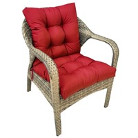 N6021  TOPCHANCES Chair Cushion, All Weather, Red
