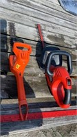 2- Black & Decker hedge trimmers only (