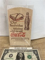 Vintage 1930s Coca Cola advertising bottle drip