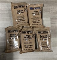 MIL SPEC MRE LOT OF 5