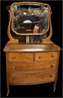 Oak Dresser w’ Mirror