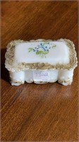 Victorian Milk Glass Trinket Box