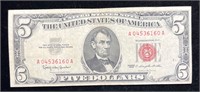 1963 $5 Red Seal Note