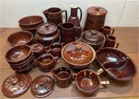 Large lot of Marcrest stoneware *some repairs and