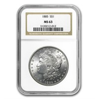 1885 Morgan Dollar Ms-63 Ngc