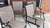 Set of 4 stackable outdoor chairs