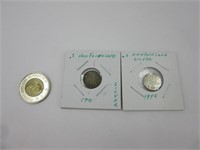 2 x 0.05$ Newfoundland 1941-45 silver