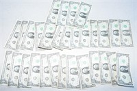 HUGE LOT 1963 US BANK NOTES ! $30.00 FACE