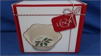 NIB Lenox Holiday 4.5" "Love" Round Fluted Dish