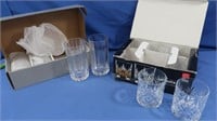 Shannon Crystal by Godinger set of 4 Beacon Hill