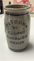 Altoona ‘85 Campus Campaign Donor Crock