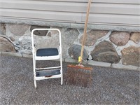 Folding Step Stool & Muck Fork