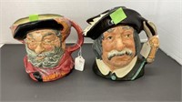 (2) Royal Doulton Toby mugs: Falstaff and Sancho