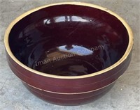 9in Brown Crock Bowl