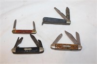4 Camillus New York Knives (See Desc)