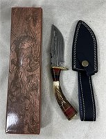 9" Knife W/ Sheath And Box