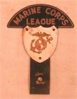 Marine Corps League license plate topper