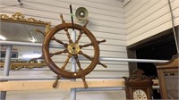 3' Ship's Wheel - brass center