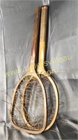 2 possibly 1880s tennis rackets from BF Liddon
