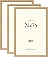 VCK 24x36 Poster Frame Set of 3-OAK(SEE DESC)