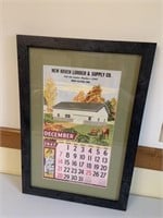 New Haven Lumber 1947 calendar