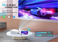 Mini Projector with 5G WiFi and Bluetooth, Alvar
