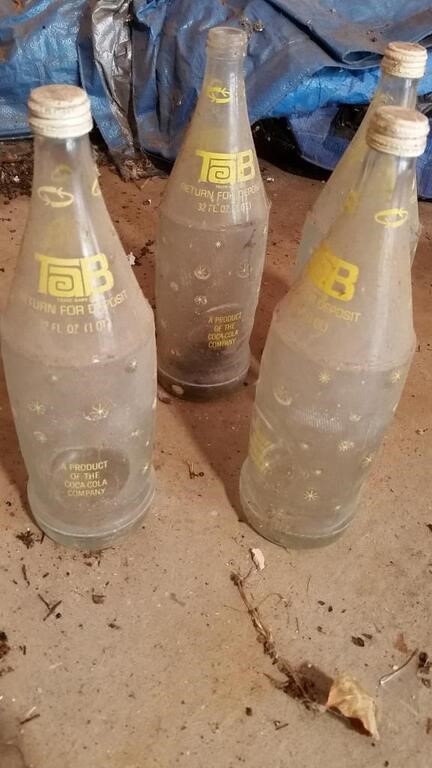 Vintage TAB Cola Bottles